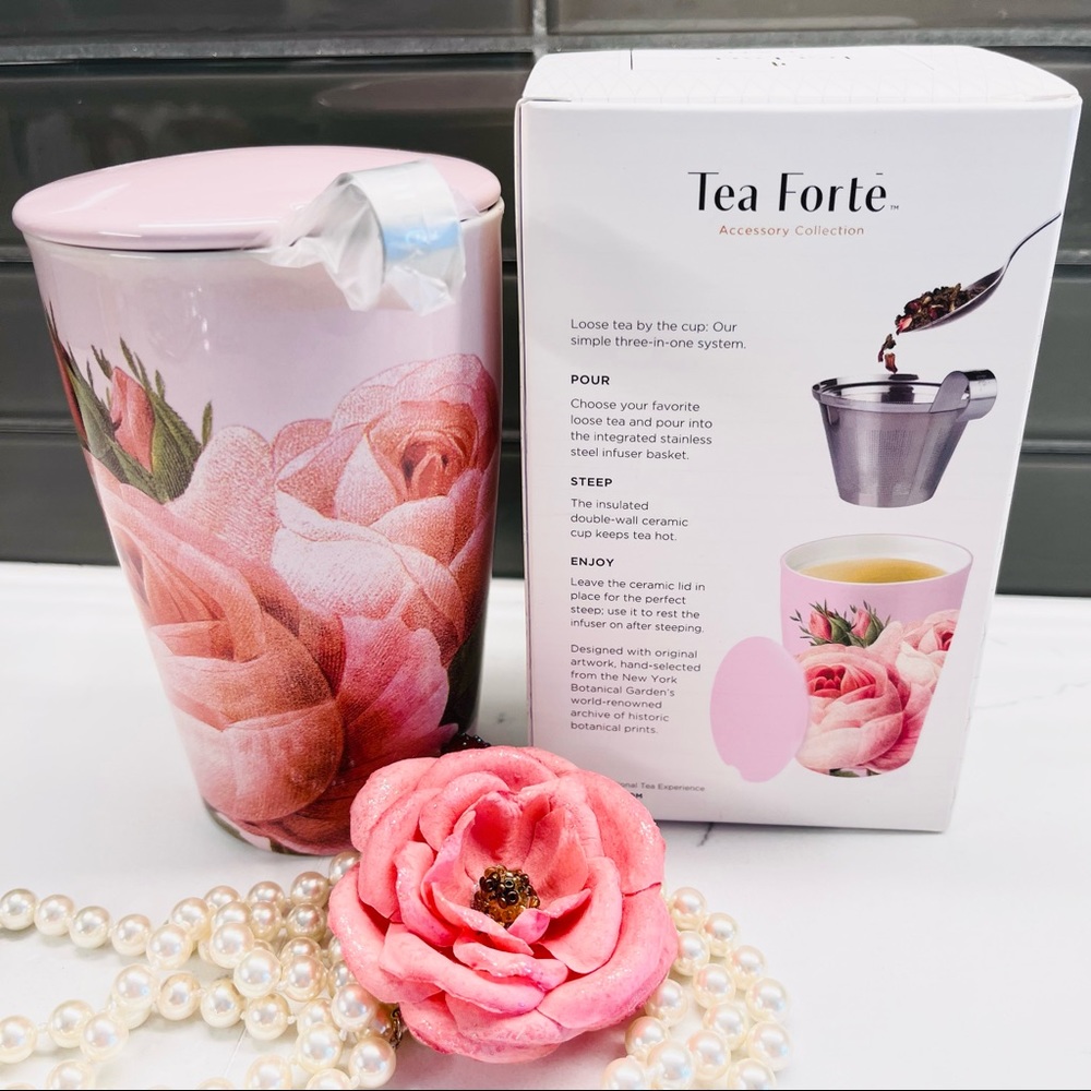 Tea Forte Kati Sleeping cup with Infuser JARDIN ROSE